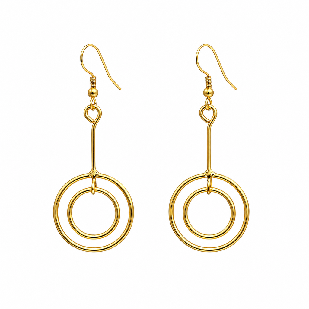 Orbit drop earrings
