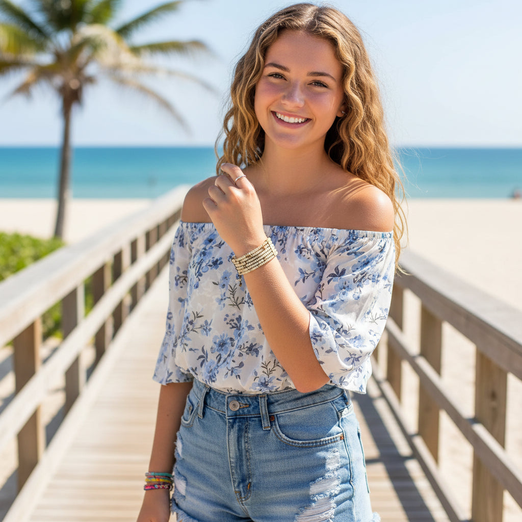 short beaded bracelet