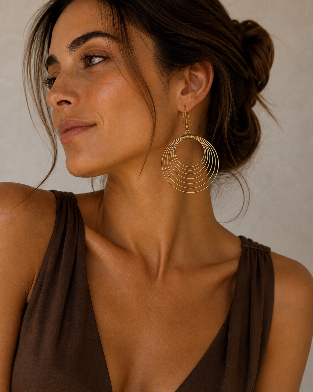 Infinite circles earrings