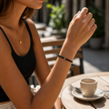 Minimalist Black Stretch Bracelet